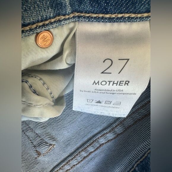 Mother Denim Insider Ankle Flare Bootcut Jeans in Bloom and Doom Size 27 - Picture 11 of 13